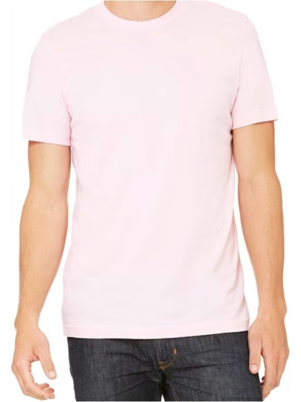 Bella canvas Unisex Classic Crew Neck T-Shirt - soft pink